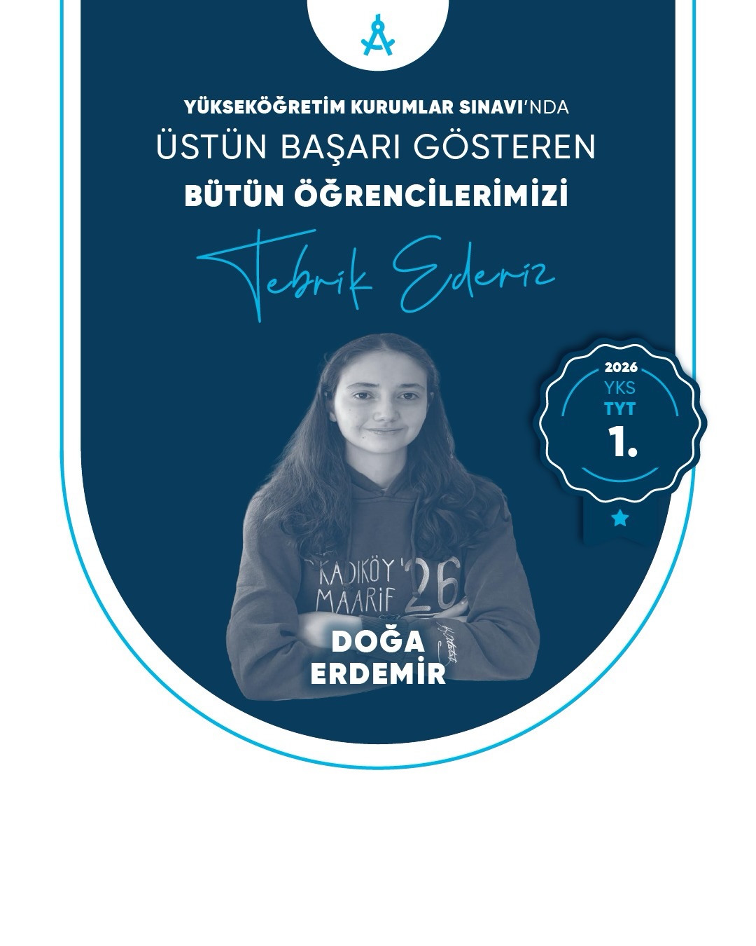 Doğa Erdemir 2026 kurum başarı görseli
